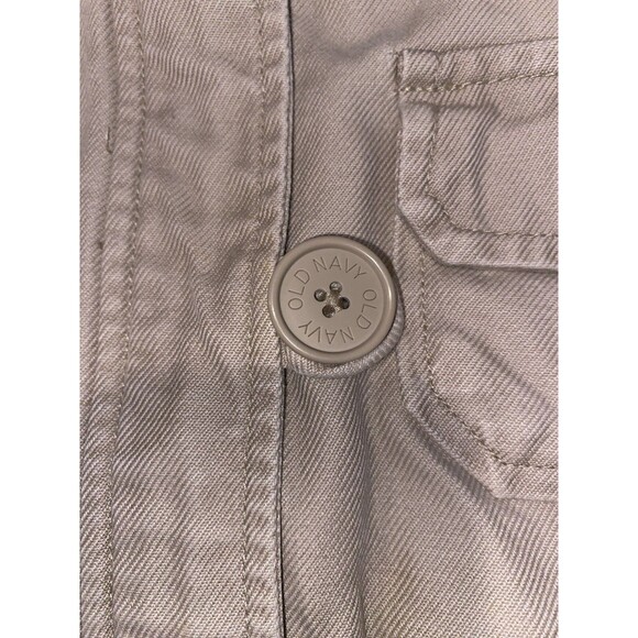 OLD NAVY HOODED JACKET 5 Pocket Zip/ BUTTON SZ MEDIUM - Picture 4 of 7